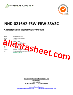 NHD-0216HZ-FSW-FBW-33V3C型号图片