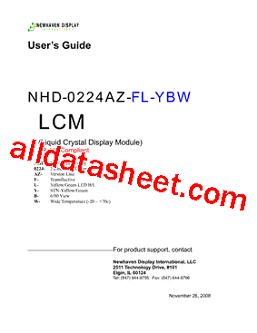 NHD-0224AZ-FL-YBW型号图片