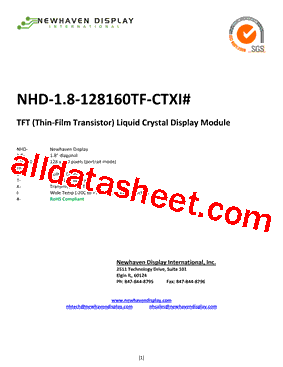 NHD-1.8-128160TF-CTXI型号图片