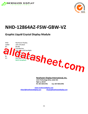 NHD-12864AZ-FSW-GBW-VZ型号图片