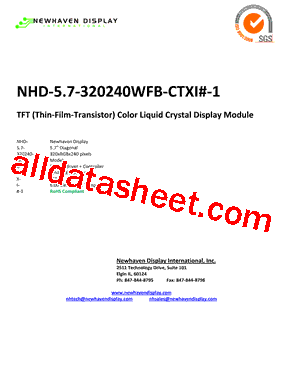 NHD-5.7-320240WFB-CTXI-1型号图片