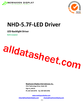 NHD-5.7F-LEDDRIVER型号图片