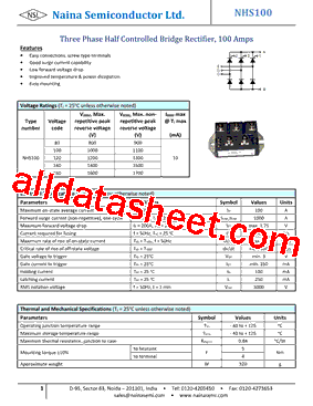 NHS100150RF型号图片