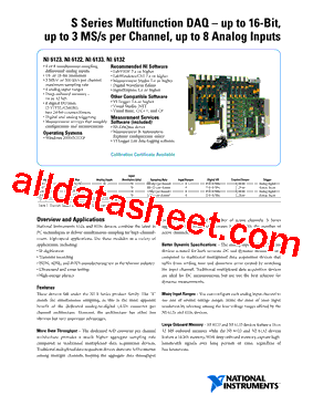 NI6123型号图片