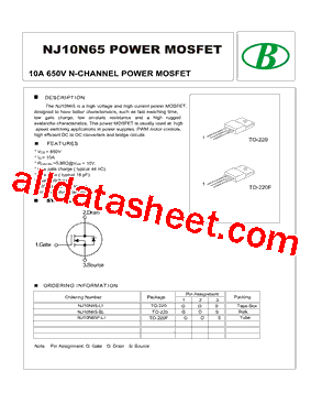 NJ10N65型号图片