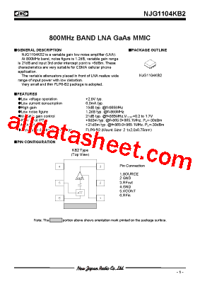NJG1104KB2-C1型号图片