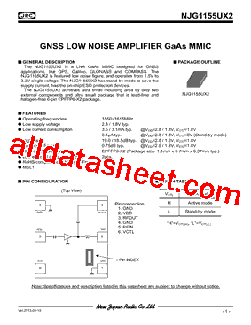 NJG1155UX2型号图片