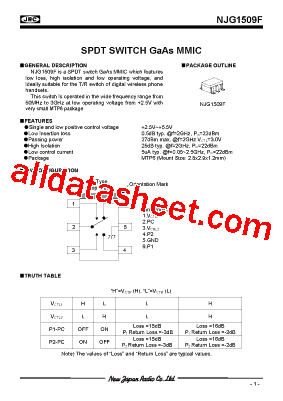 NJG1509F-R1型号图片