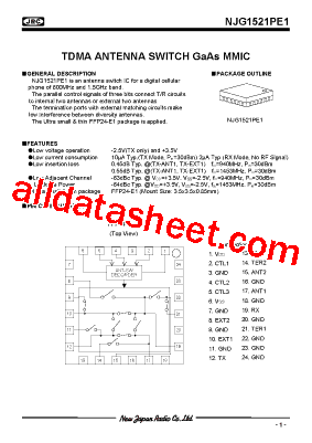 NJG1521PE1-C2型号图片