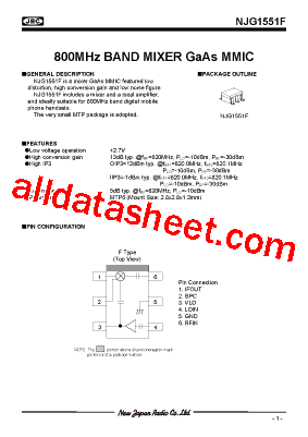 NJG1551F型号图片