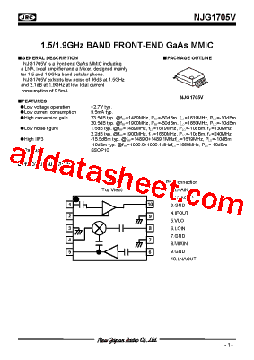 NJG1705V-R1型号图片