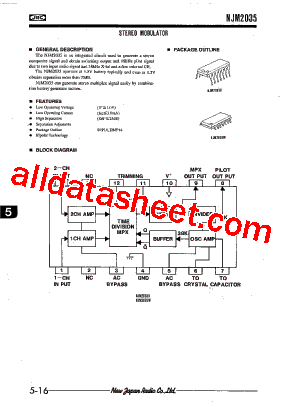 NJM2035M型号图片