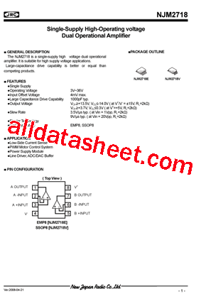 NJM2718V型号图片