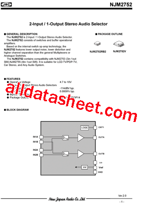 NJM2752V型号图片