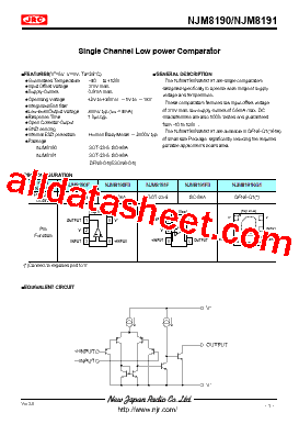 NJM8191F3型号图片
