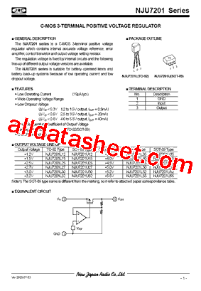 NJU7201U30型号图片