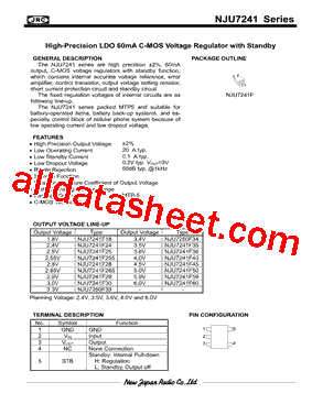 NJU7241F25型号图片