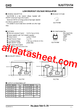 NJU775-F21型号图片