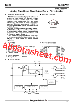 NJU8752V-TE1型号图片