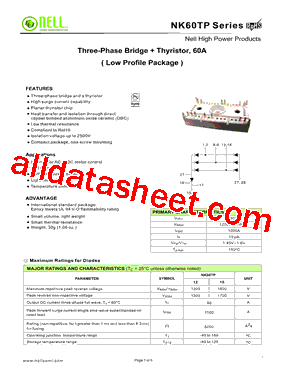 NK60TP16型号图片
