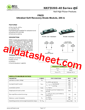 NKFD200-40型号图片