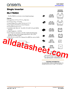 NL17SZ04DBVT1G型号图片