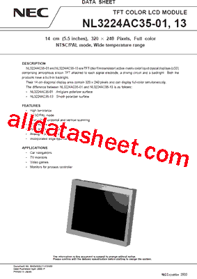 NL3224AC35-01型号图片