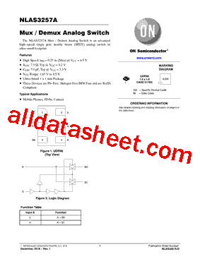 NLAS3257AMU3TCG型号图片