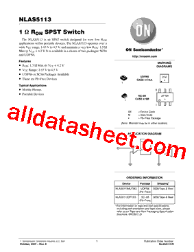 NLAS5113DFT2G型号图片