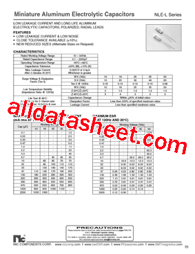 NLE-L100M105X11F型号图片