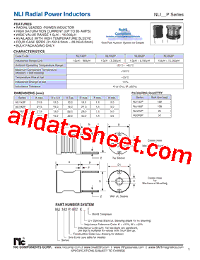 NLI142P121K-F型号图片