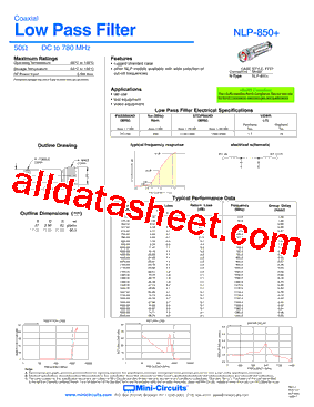 NLP-850+型号图片