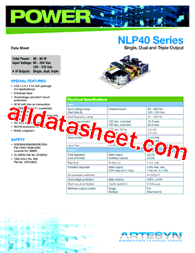 NLP40-7615J型号图片