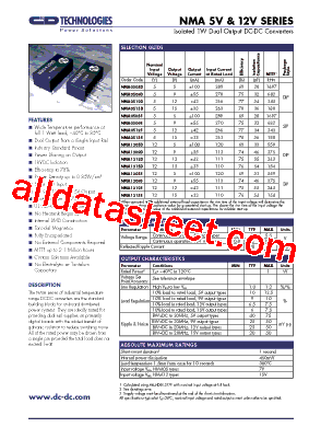 NMA1212SC型号图片