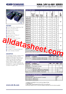 NMA2415D型号图片