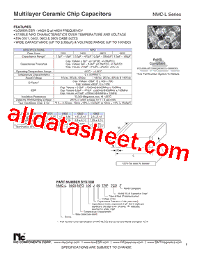 NMC-L0603NPO100J50TRP7C3F型号图片