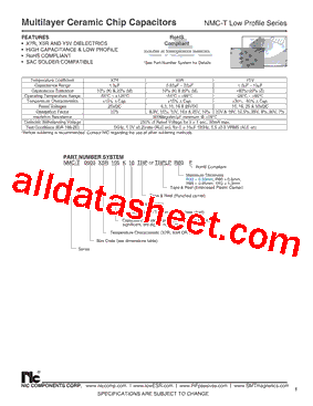 NMC-T0805X5R10510TRPR95F型号图片