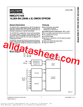 NMC27C16B型号图片