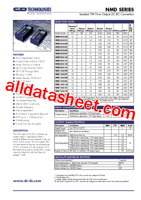 NMD050509S型号图片