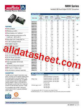 NMH4815DC型号图片