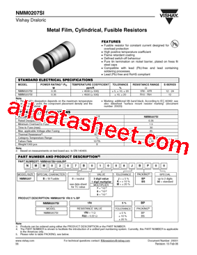 NMM0207B01007MBS00型号图片