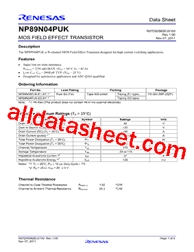 NP89N04PUK型号图片