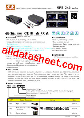 NPB-240-12AD1型号图片