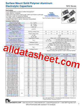 NPC151M2D5ZATRF型号图片