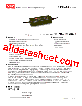 NPF-40-24型号图片