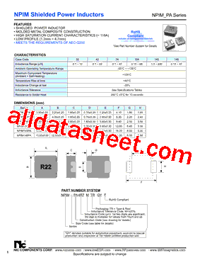 NPIM104PA100MTRQYF型号图片