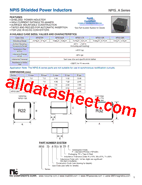 NPIS105A型号图片