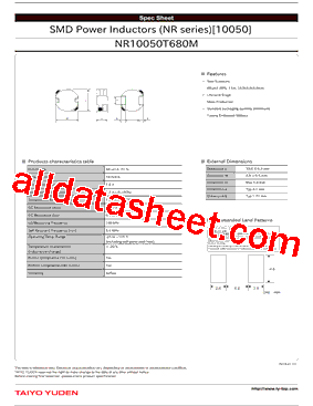 NR10050T680M型号图片