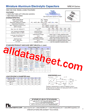 NRE-H470M160V12.5X20F型号图片