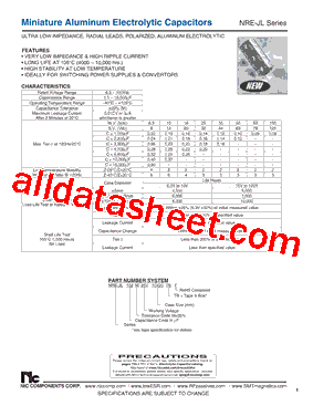 NRE-JL221M16V63X11F型号图片